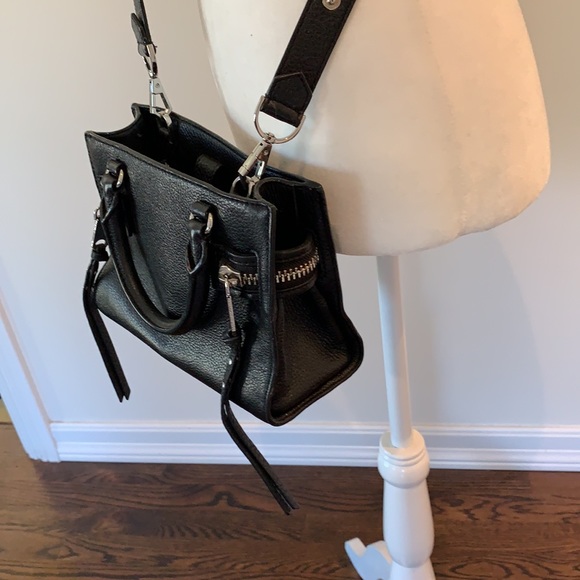 Rebecca Minkoff black leather mini moto tote - Picture 4 of 8
